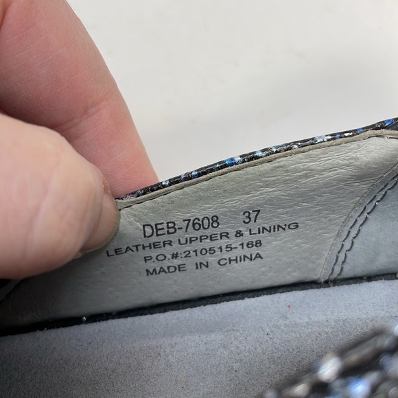 ALEGRIA Shoes Debra Blue Racer Slip On Comfort Clog Size 37 or 7 - Picture 11 of 11